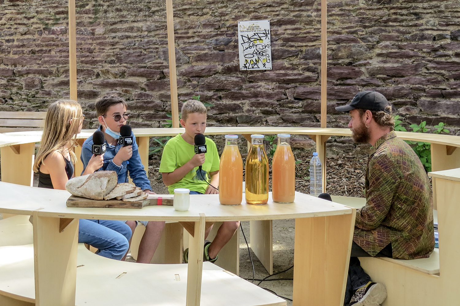 La Tablée, plateau radio C-Lab © Flavie Merger