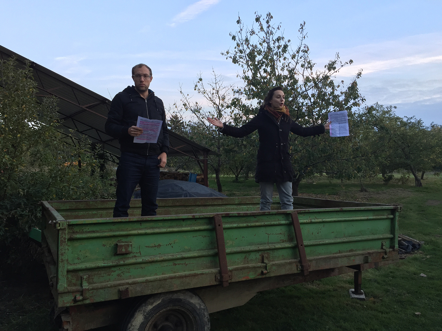Performance de Lumière d'août, En amont et en aval de Champcors © Cuesta